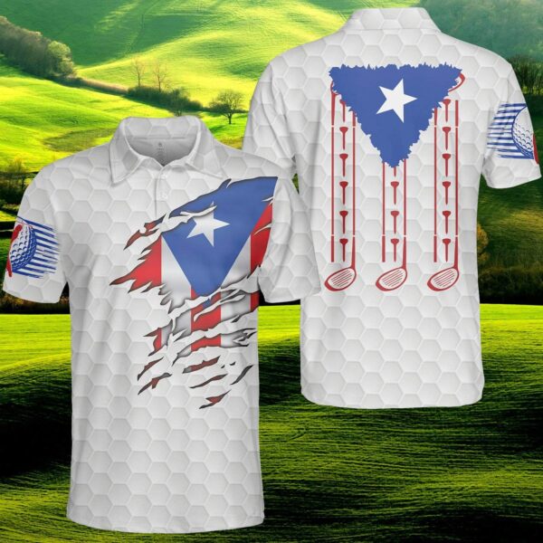 Amazing Crack Puerto Rico Golf Player Polo Shirt For Men