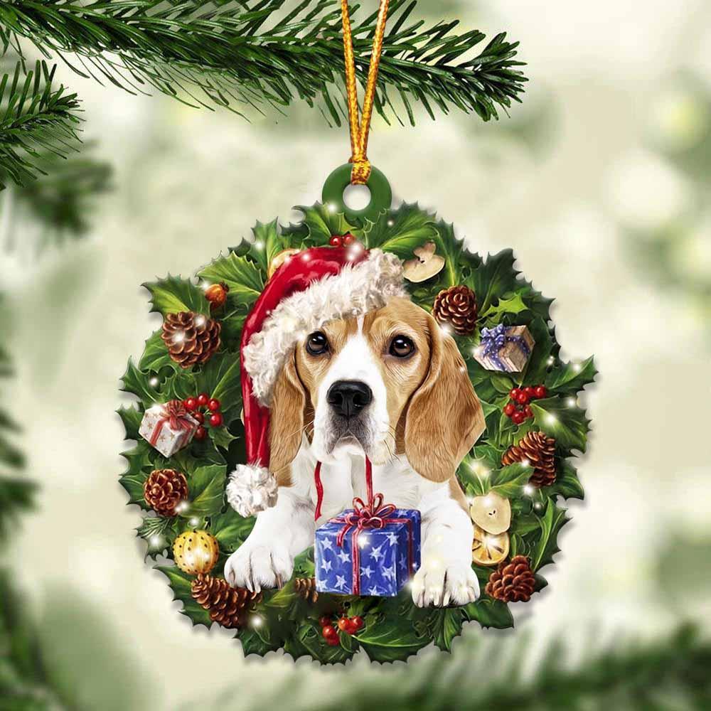 Beagle And Christmas Ornament - Gift For Dog Lover