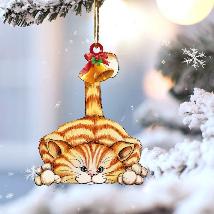 Cat Bell Ring Ornament - Gift For Cat Lover