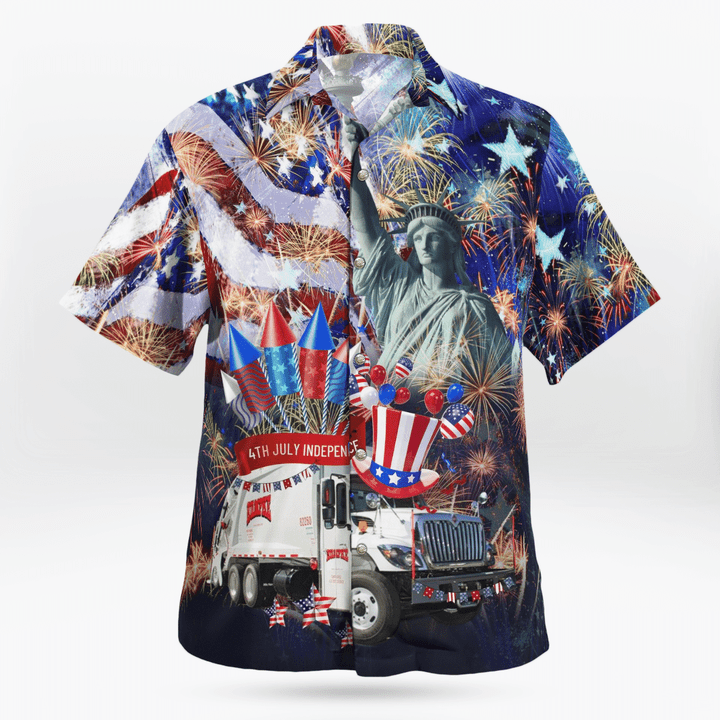 Rumpke Waste & Recycling, 4Th Of July - Hawaiian Shirt