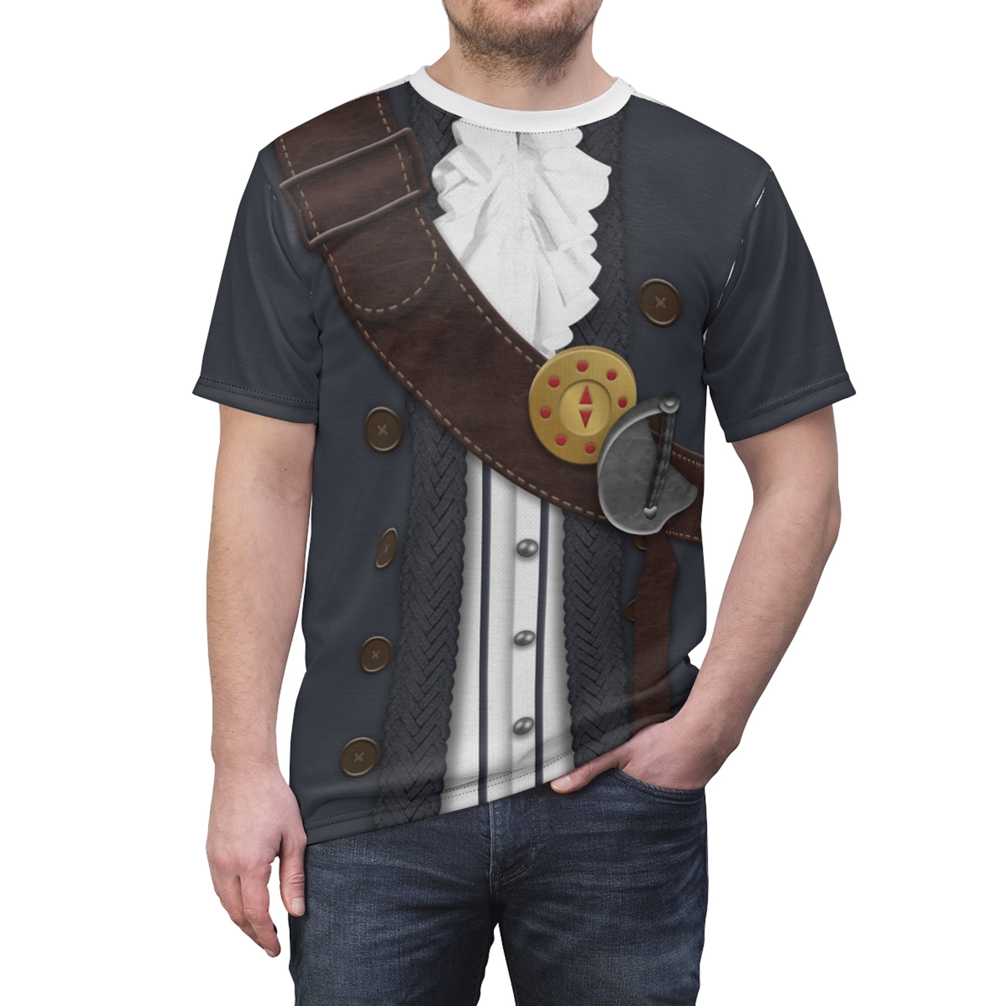 Auctioneer Pirates Of The Caribbean Costume Cosplay - 3D Tshirt