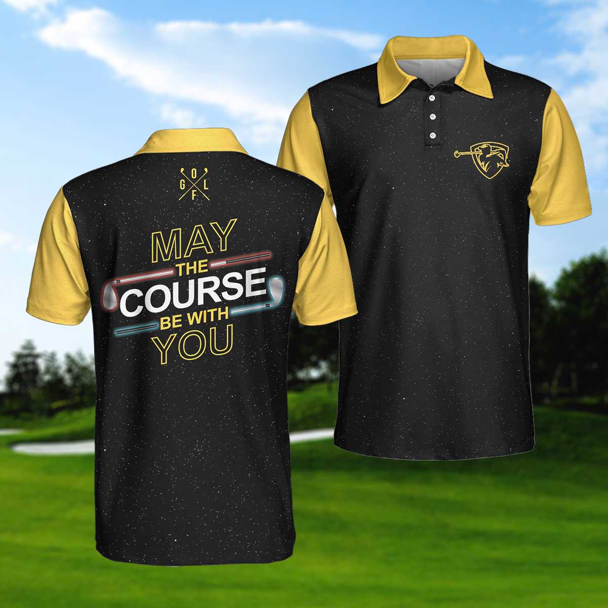 May The Course Be With You Golf Polo Shirt For Men