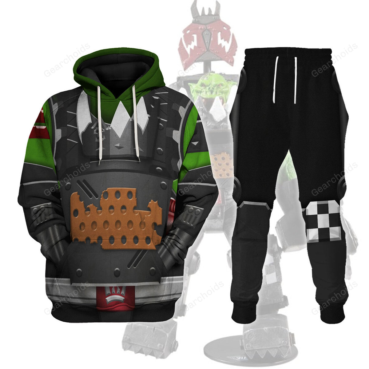 Warhammer Ork Meganob with Buzzsaw Mega Action - Fandom Hoodie Sweatshirt Sweatpants