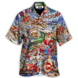 Christmas Joy Love Peace Family Laughter - Hawaiian Shirt