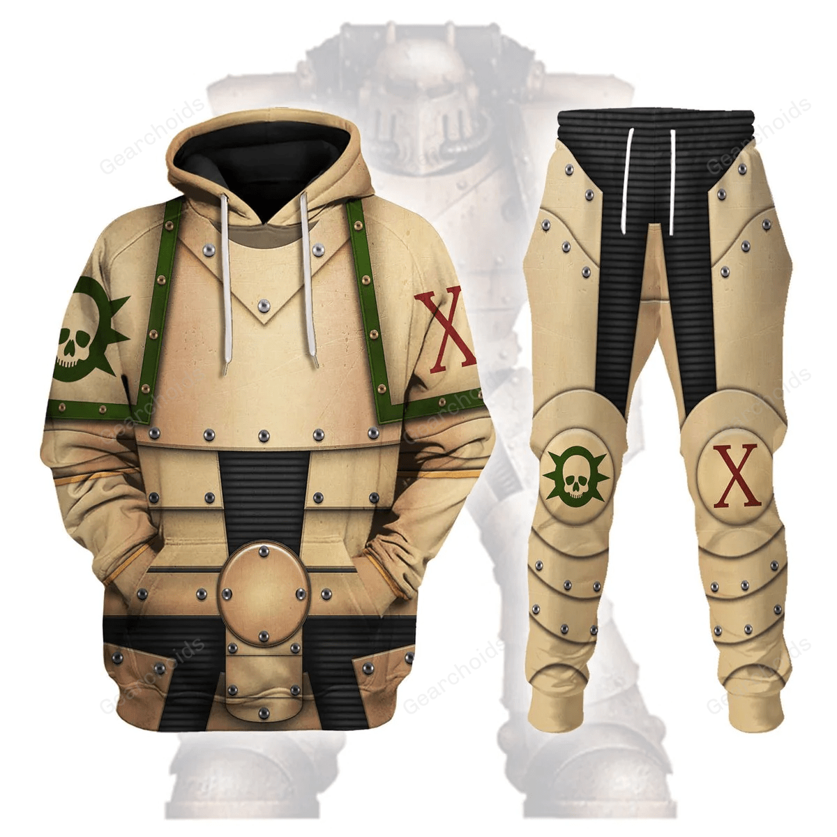 Warhammer Pre-Heresy Death Guard Legion Colour Scheme - Fandom Hoodie Sweatshirt Sweatpants WHHS80 HSQT4080