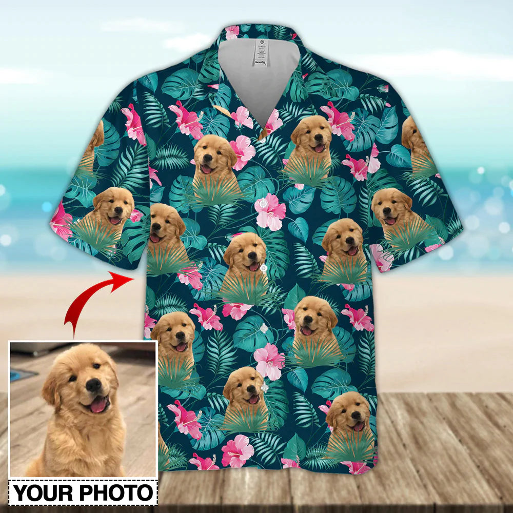 Custom Photo Funny Dog - Gift For Pet Lovers - Personalized Hawaiian Shirt