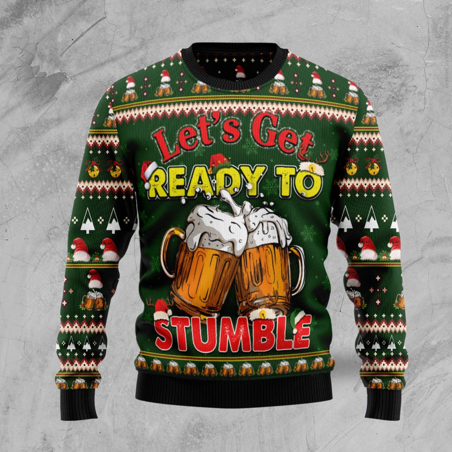 Let‘s Get Ready To Stumble Beer Funny Ugly Sweater