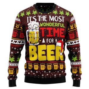 Time For Beer Ugly Christmas Sweater