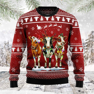 Cow Christmas Funny Ugly Sweater