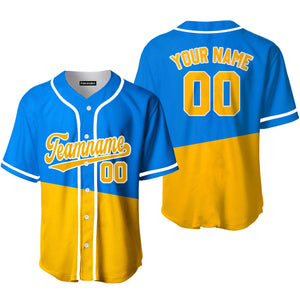 Personalized Gold And White Baseball Tee Jersey