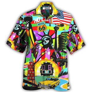 Independence Day America Travel Colorful Style - Hawaiian Shirt