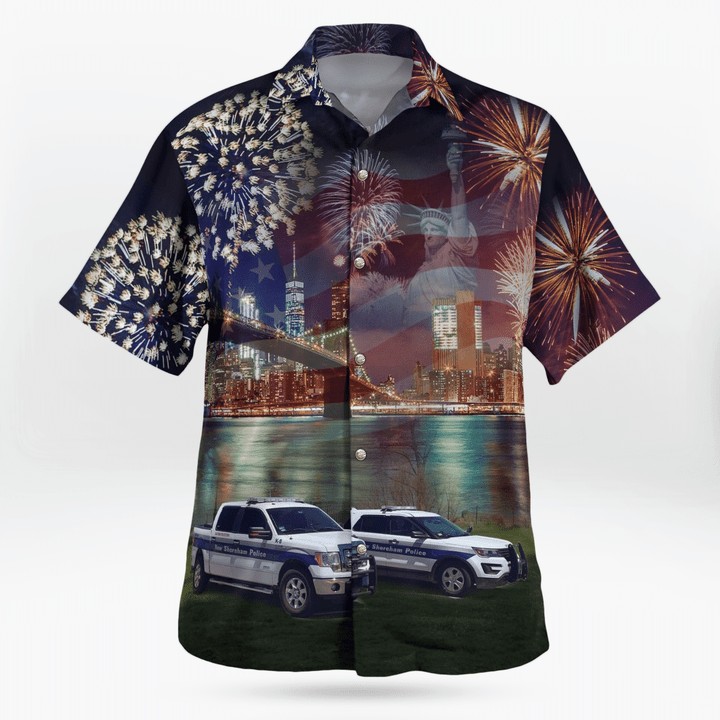 New Shoreham Police Department Rhode Island 4Th Of July - Hawaiian Shirt