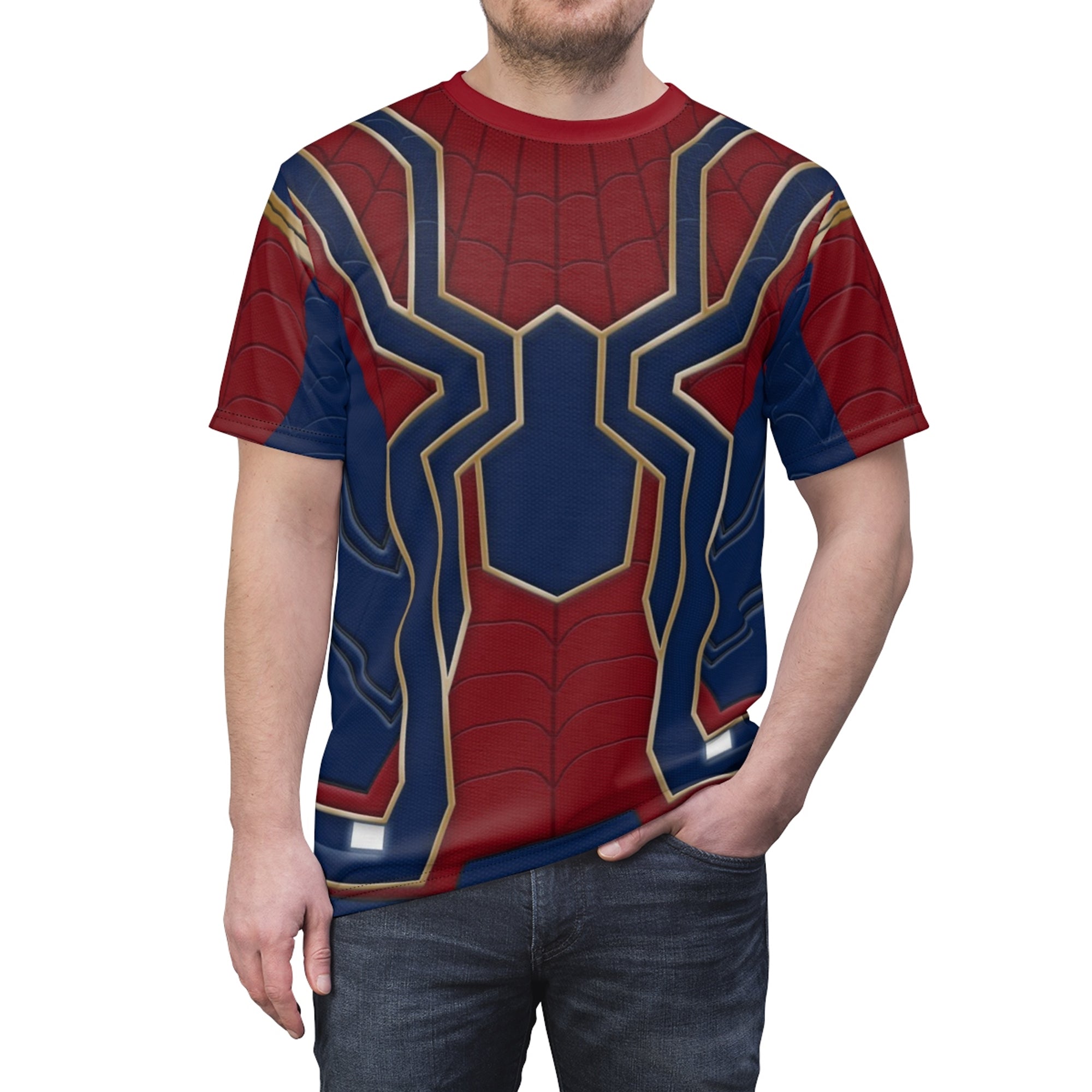 Spider Man Avengers Endgame Costume Cosplay T-shirt For Men