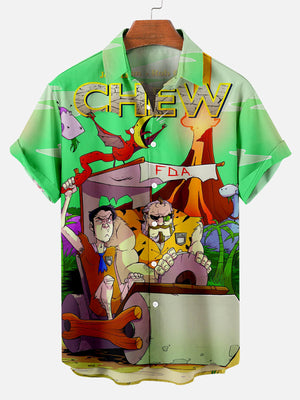 Chew Characters Cartoon  - Hawaiian Shirt