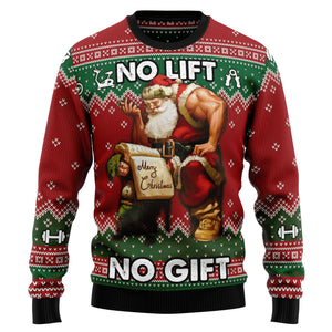 No Lift No Gift Red Ugly Sweater