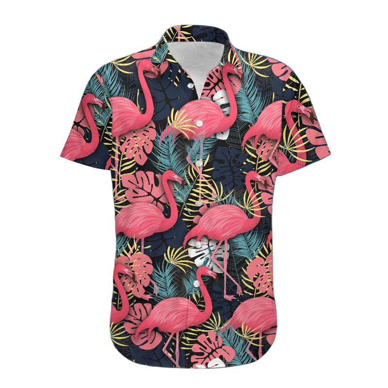 Flamingo Pink Pattern - Hawaiian Shirt