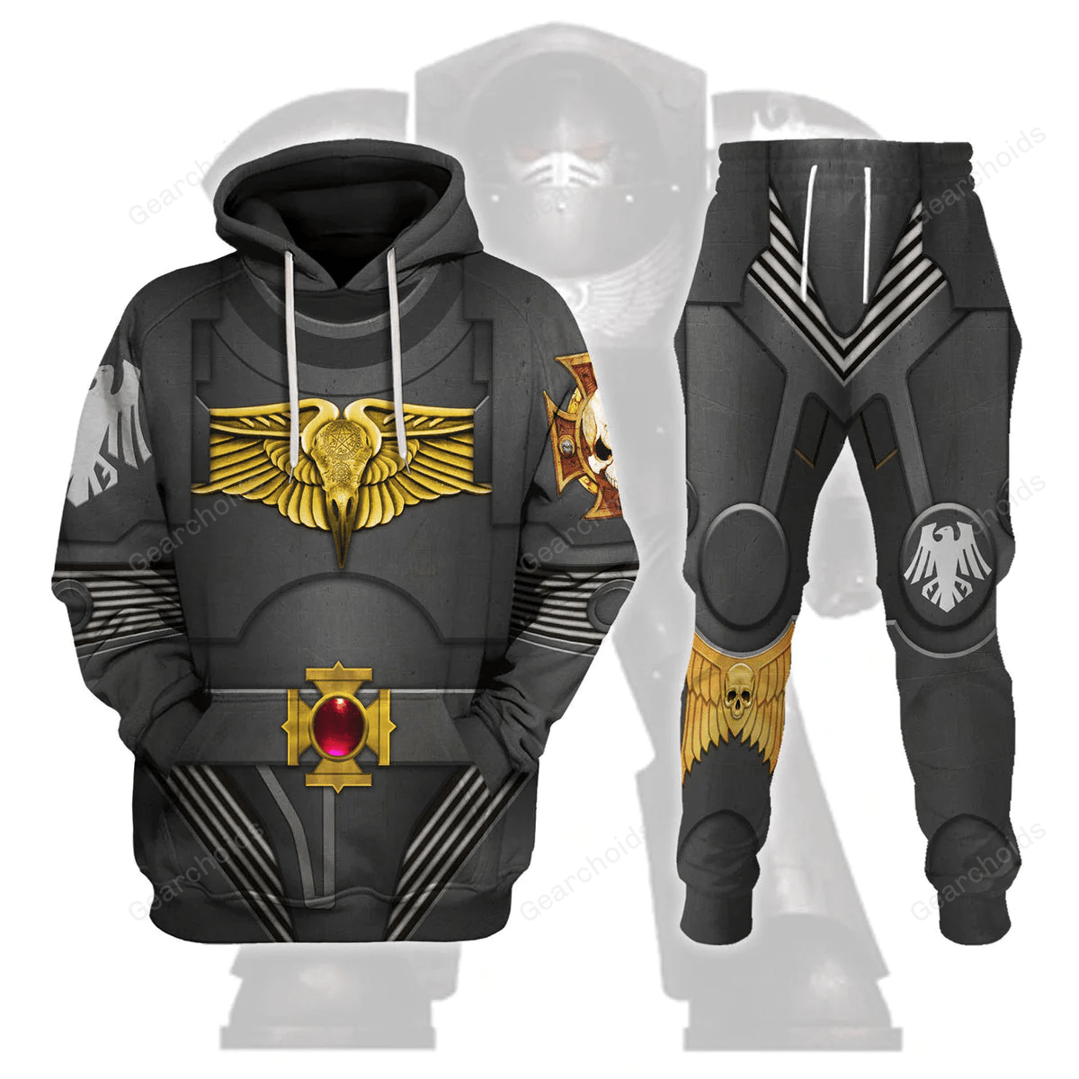 Warhammer Raven Guard Indomitus Pattern Terminator Armor - Fandom Hoodie Sweatshirt Sweatpants WHHS127 HSQT4123