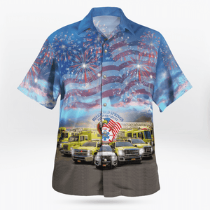 Belgium Cold Springs Fire Department 4Th Of July - Hawaiian Shirt