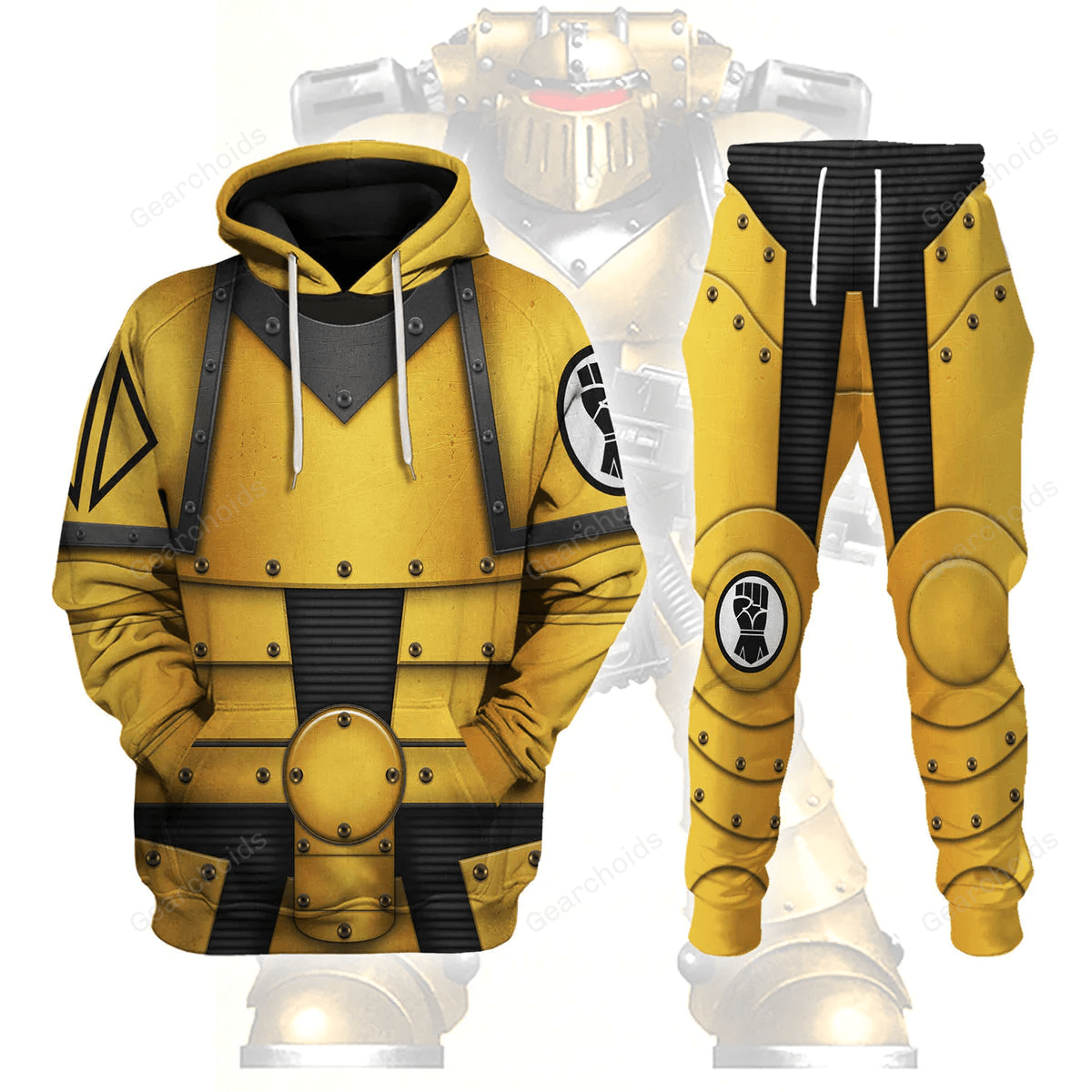 Warhammer Pre-Heresy Imperial Fists In Mark II Crusade - Fandom Hoodie Sweatshirt Sweatpants WHHS178