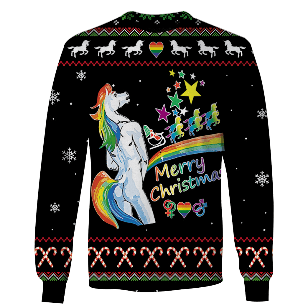 Unicorn Merry Custom Cosplay Ugly Sweater - Best Gift For Christmas