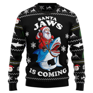 Santa Jaws Christmas Ugly Sweater