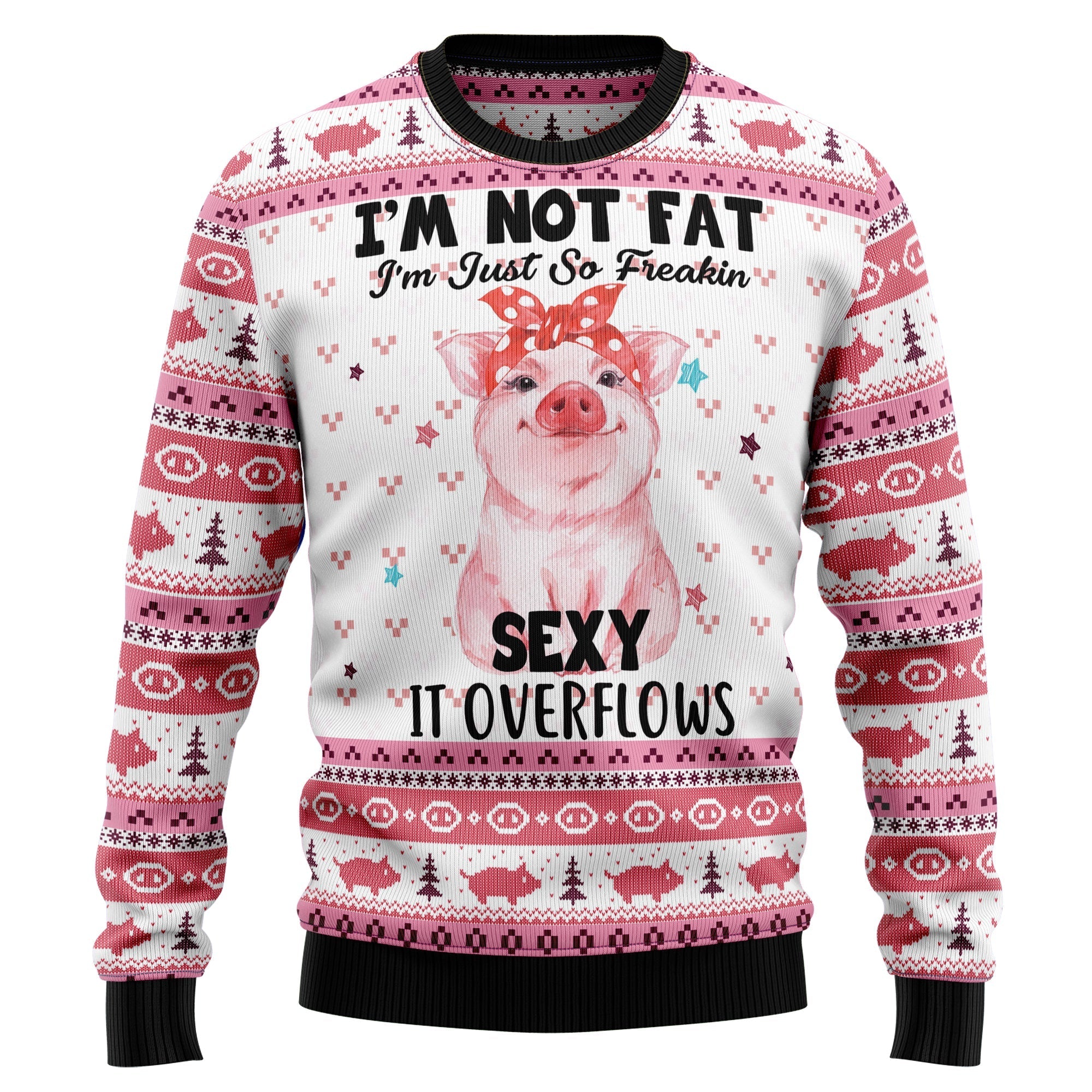 Pig Overflows Christmas Ugly Sweater