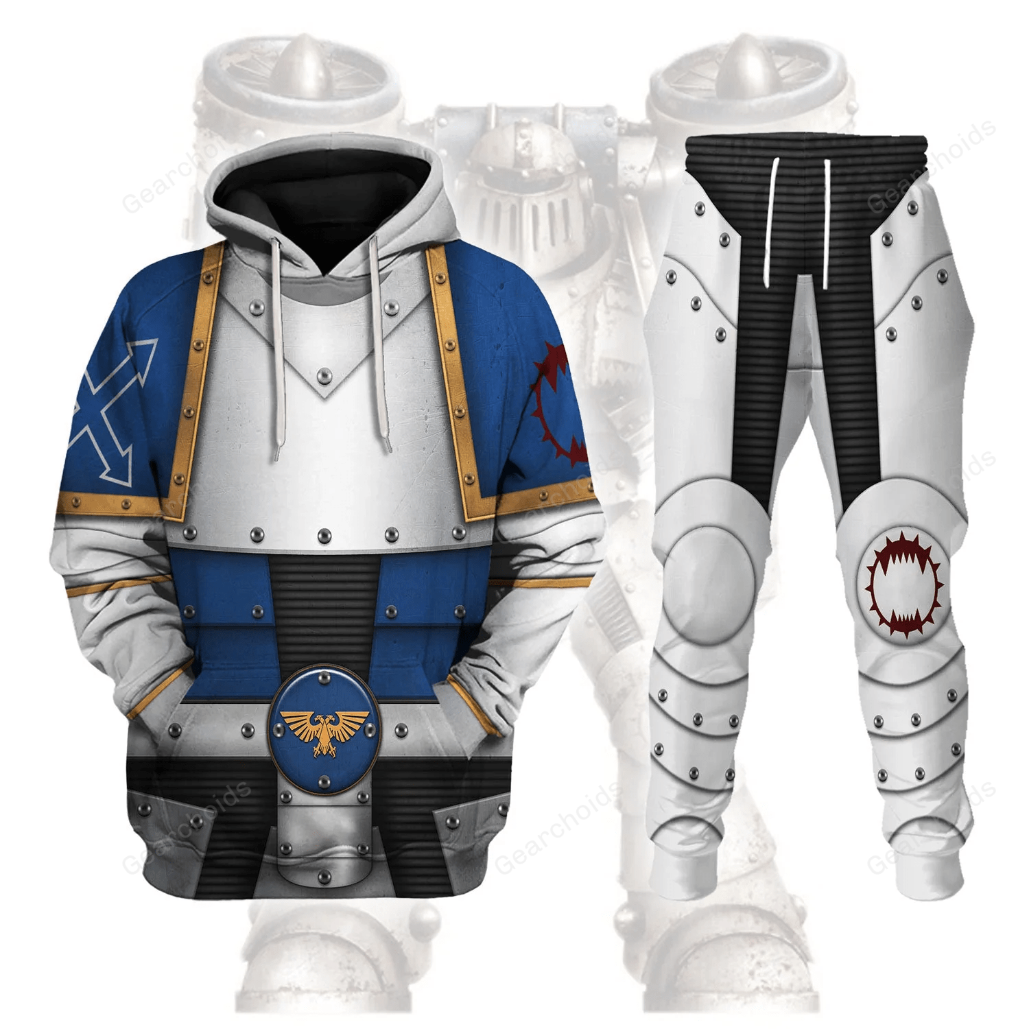 Warhammer Pre-Heresy World Eaters Legion Colour Scheme - Fandom Hoodie Sweatshirt Sweatpants WHHS70 HSQT4070