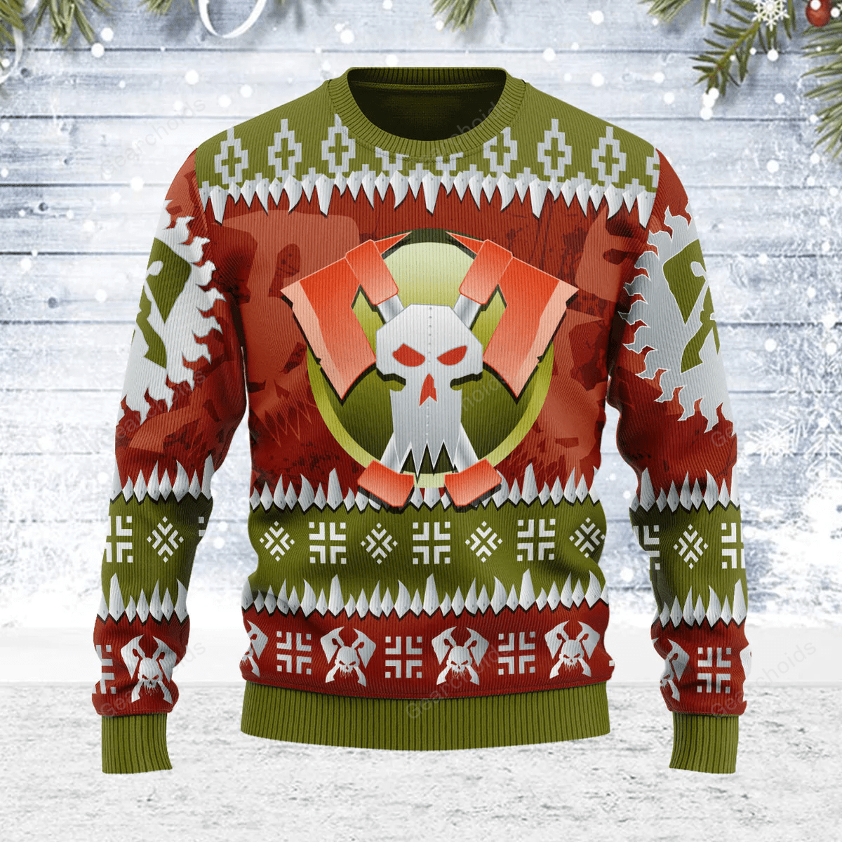 Warhammer Blood Axe Orks Iconic - Ugly Christmas Sweater