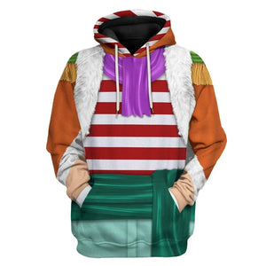 Shichibukai Buggy One Piece Cosplay Costume Hoodie