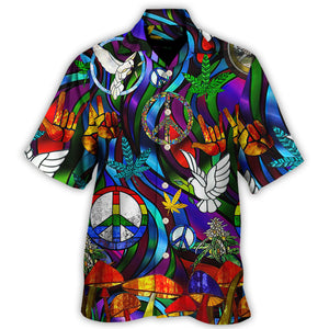 Hippie Is Peace Love Bird Life - Hawaiian Shirt