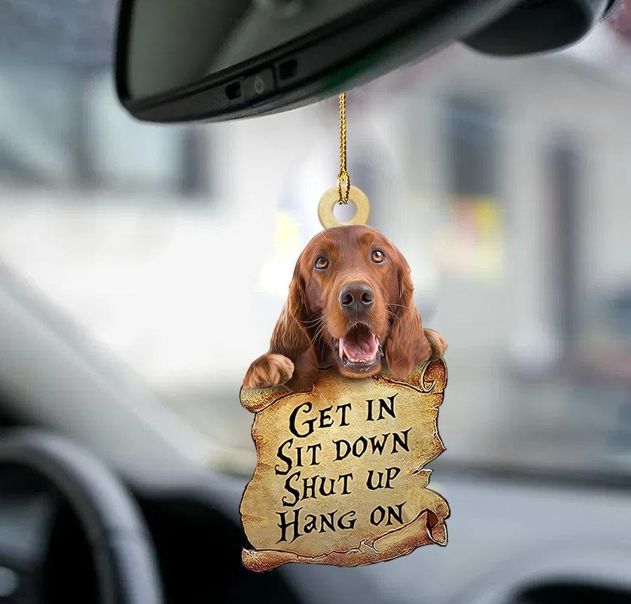 Irish Setter Get In Two Sided Ornament - Gift For Dog Lover