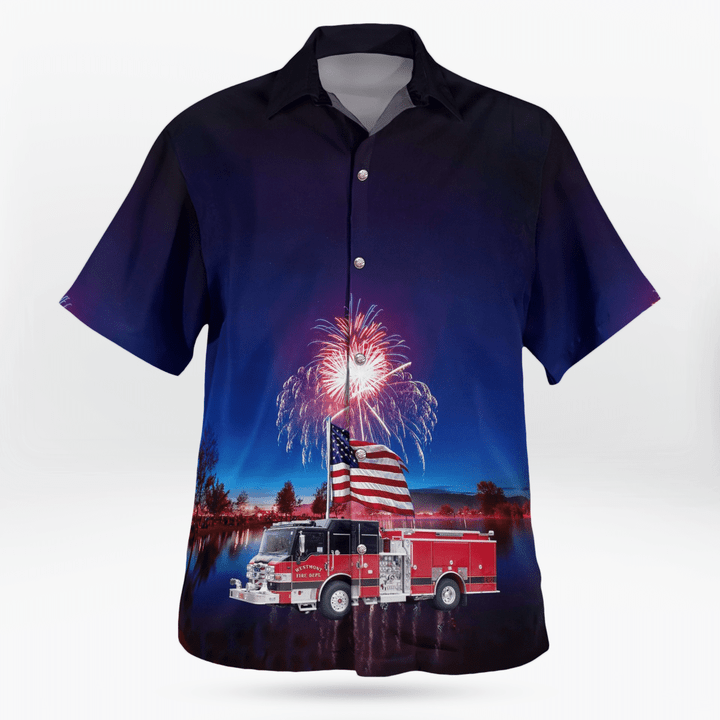 Westmont Illinois Westmont Fire Department 4Th Of July - Hawaiian Shirt