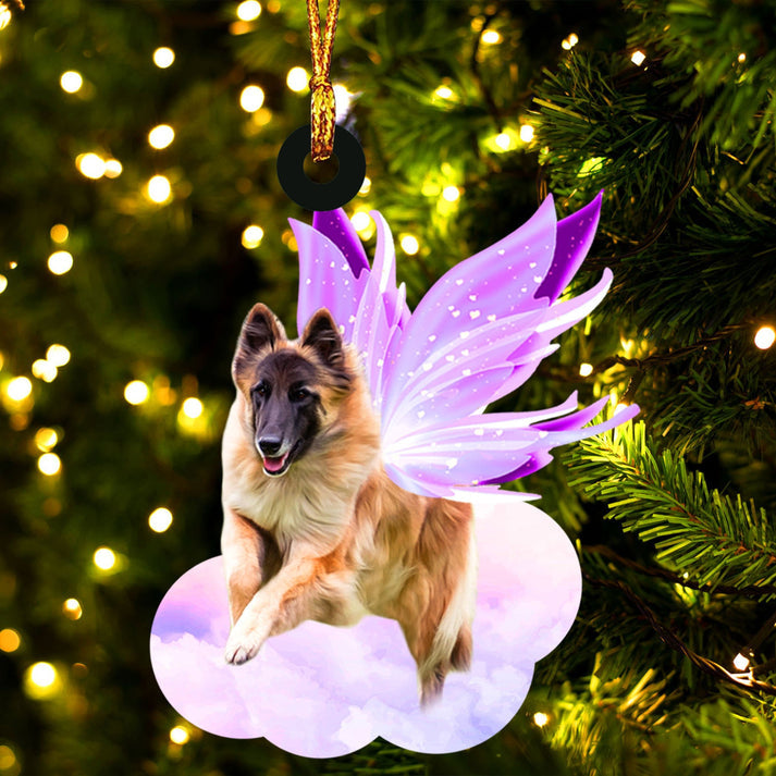 Belgian Shepherd And Wings Ornament - Gift For Dog Lover