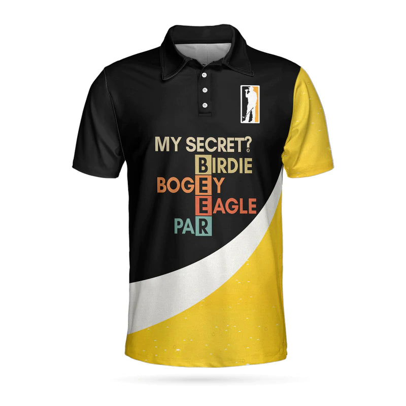 My Golf Secret Beer Polo Shirt For Men