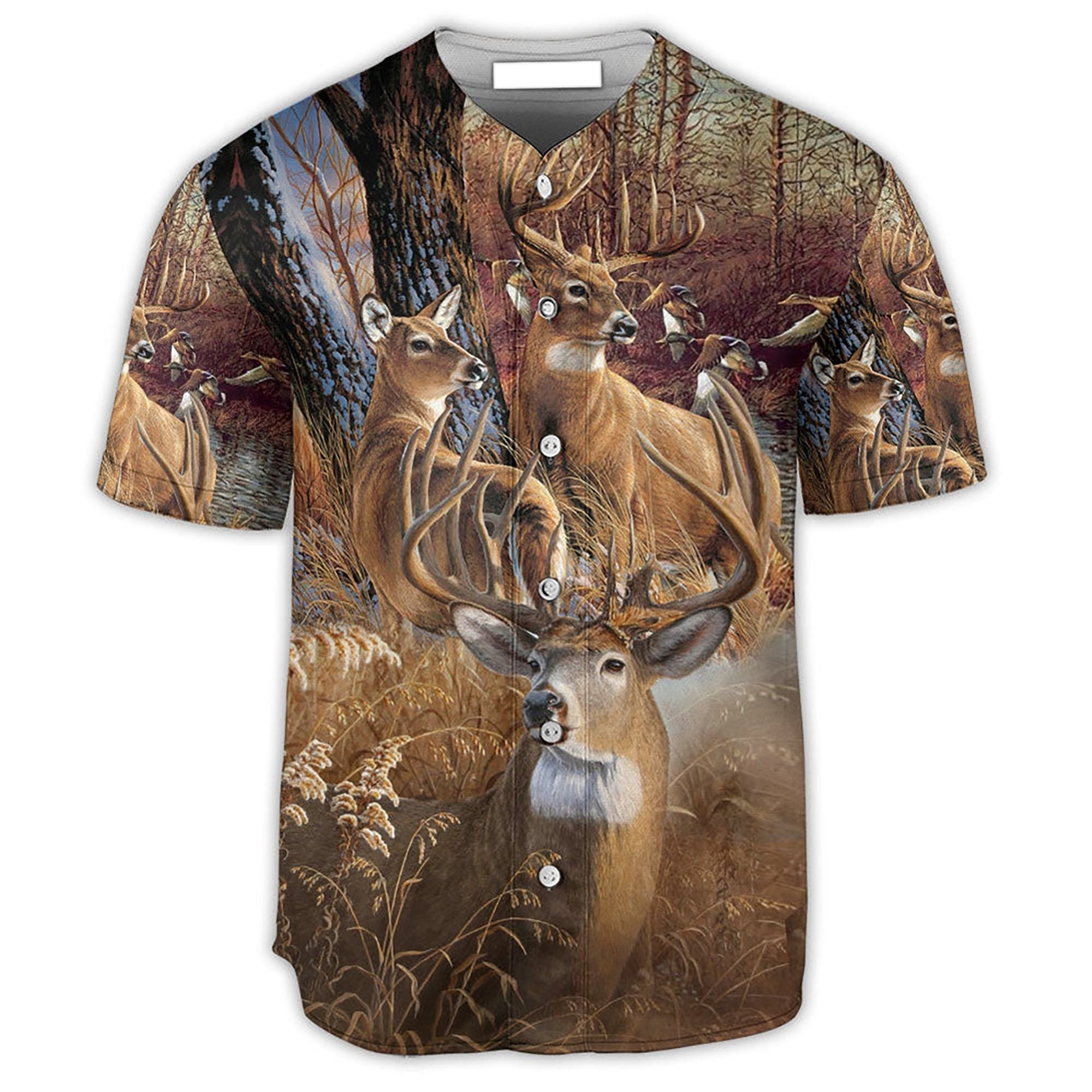Hunting Forest V2- Gift For Hunting Lover - Baseball Tee Jersey