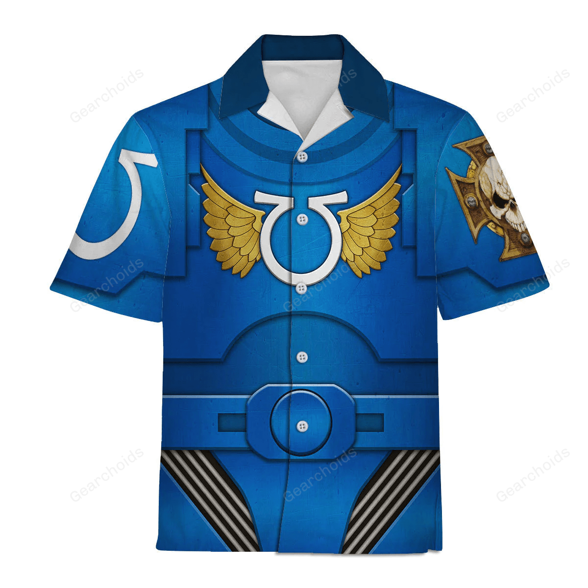 Warhammer Terminator Armor Ultramarines - Costume Cosplay Hawaiian Shirt WHHS141