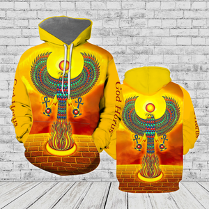 Ancient Egyptian Falcon Pectoral God Of Ra And Horus - Hoodie