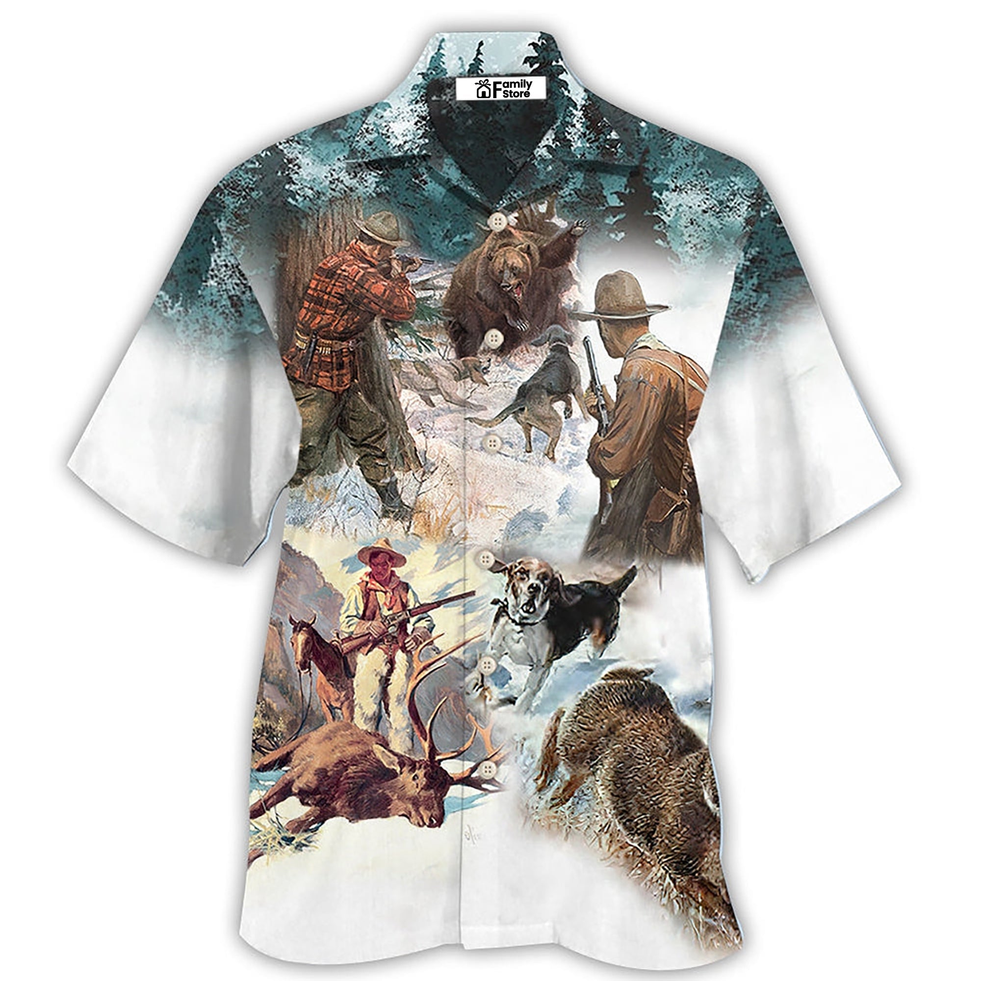 Hunting Snow Mountain Cool - Gift For Hunting Lovers - Hawaiian Shirt