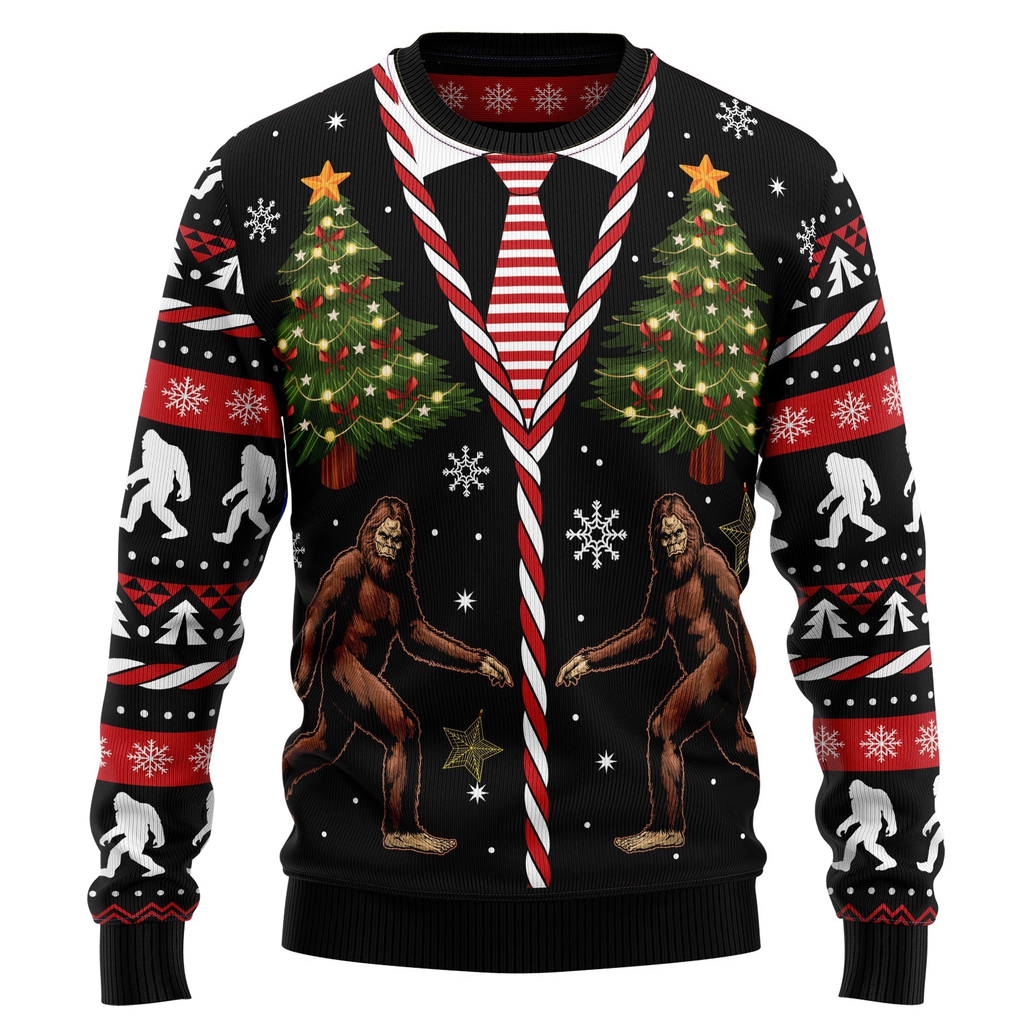 Vintage Bigfoot Ugly Christmas Sweater