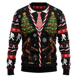 Vintage Bigfoot Ugly Christmas Sweater