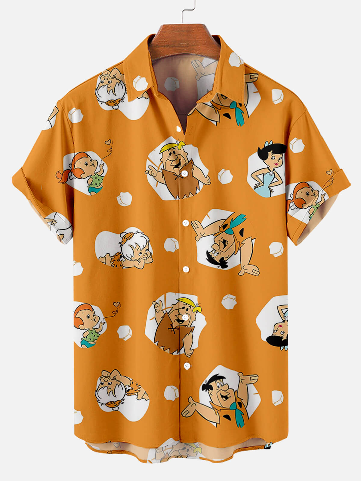 Cartoon Head Printing Pattern - Hawaiian Shirt