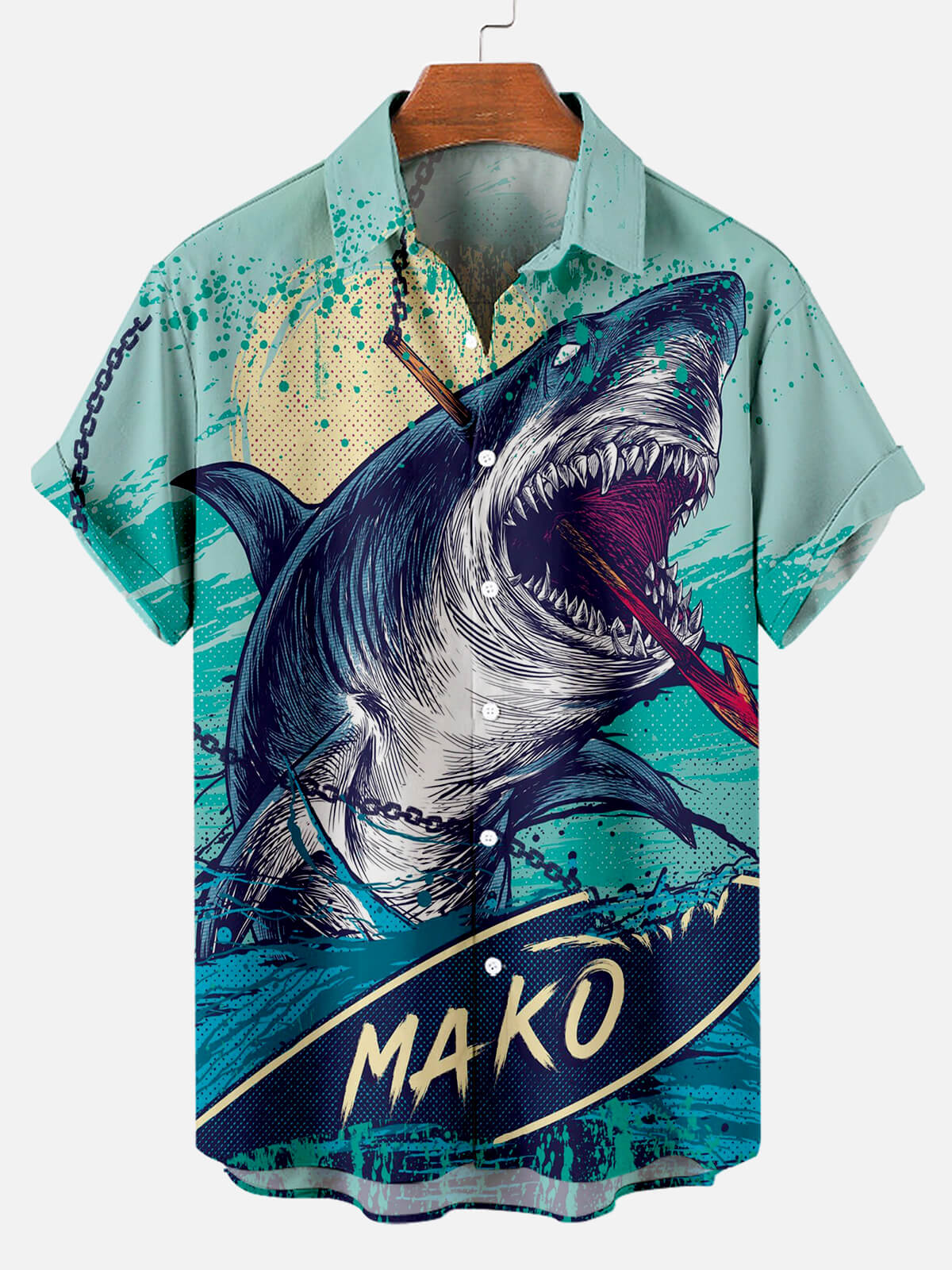 Mako Great White Shark - Hawaiian Shirt