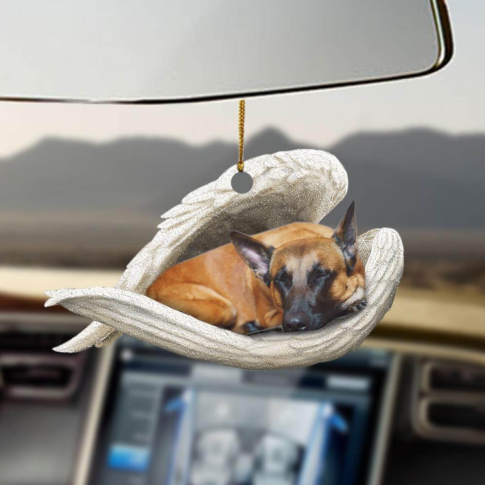 Malinois Dog Sleeping Angel Ornament - Gift For Dog Lover