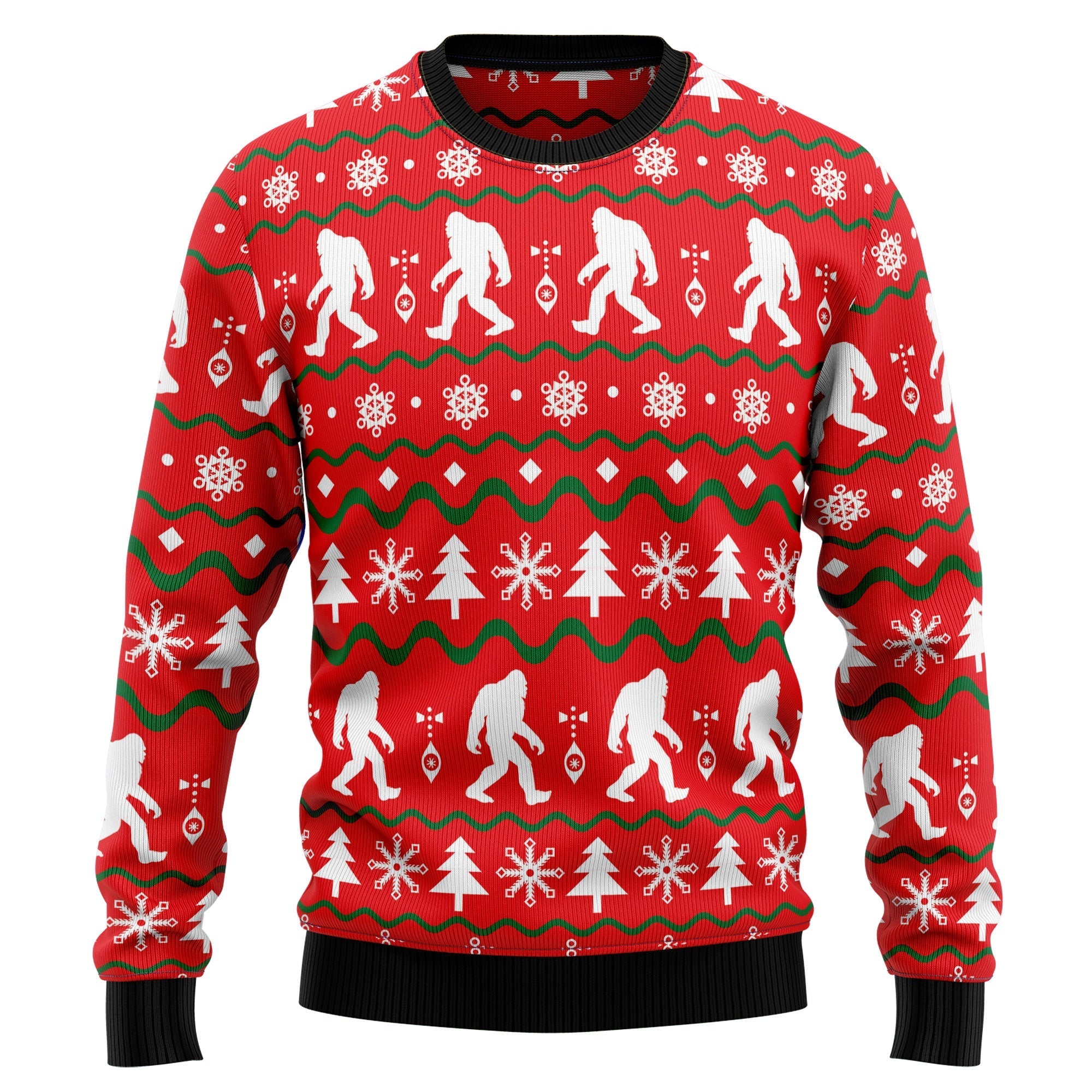 Bigfoot Ugly Christmas Sweater