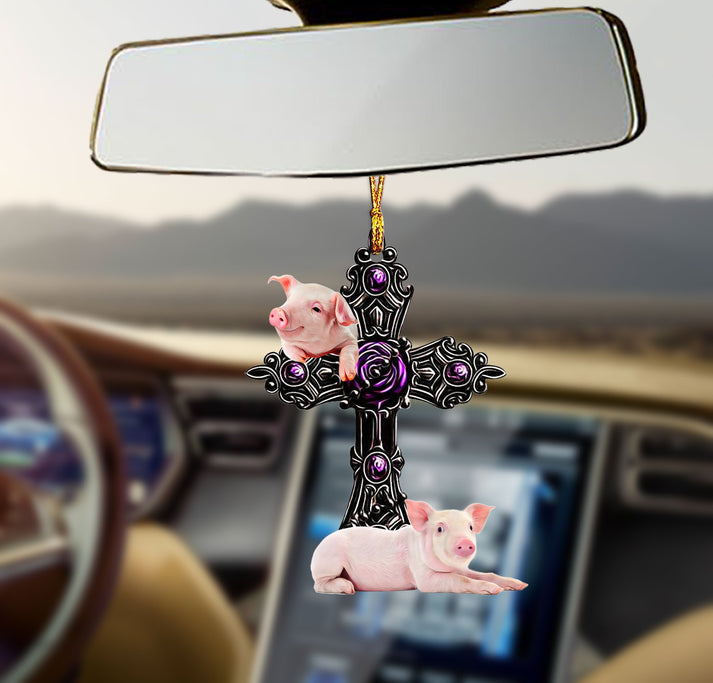 Pig Pray For God Ornament - Gift For Animal Lovers