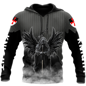 Knight And Wings From The Hell - Hoodie