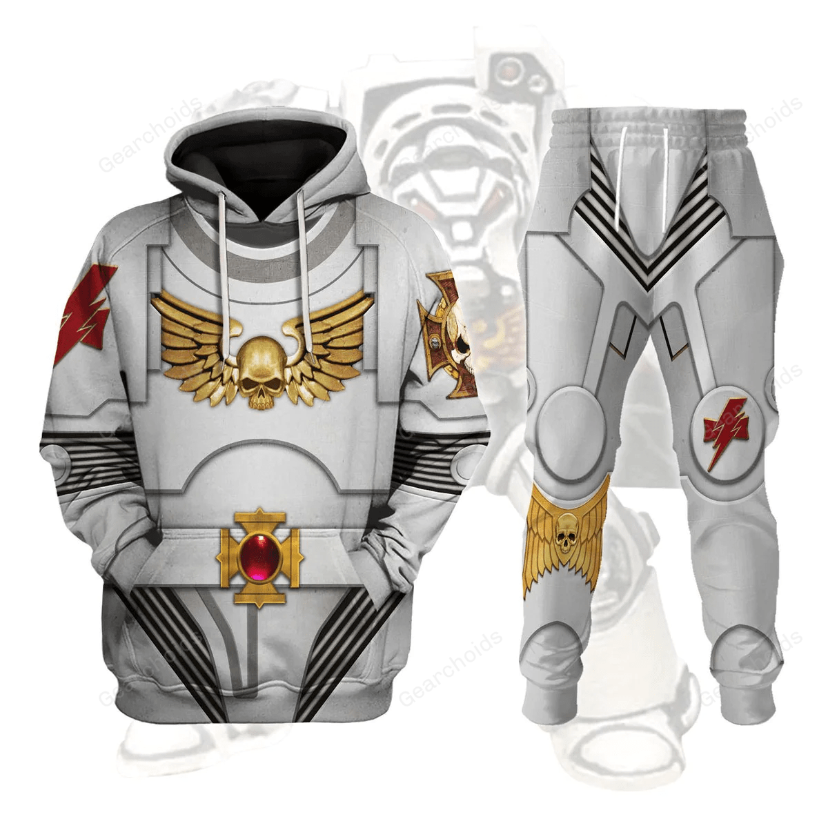 Warhammer Terminator Armor White Scars - Fandom Hoodie Sweatshirt Sweatpants WHHS134 HSQT4130