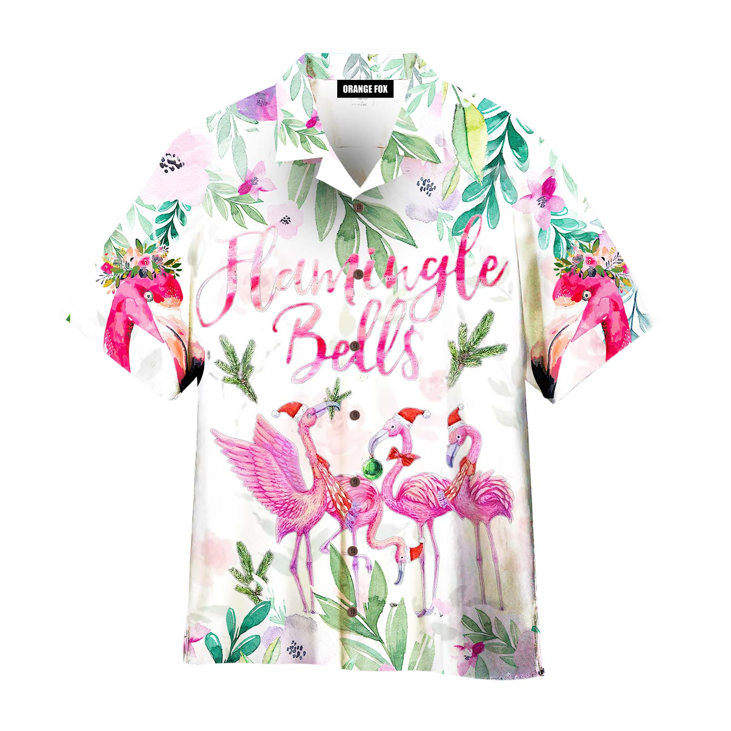 Merry Flamingo On Christmas Day Hawaiian Shirt For Men & Women