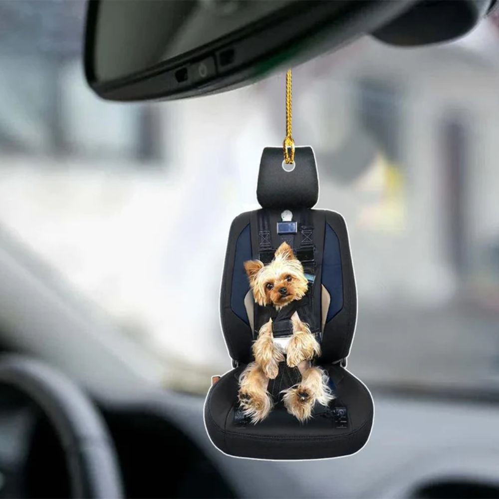 Yorkshire Terrier Car Seat Ornament - Gift For Dog Lovers