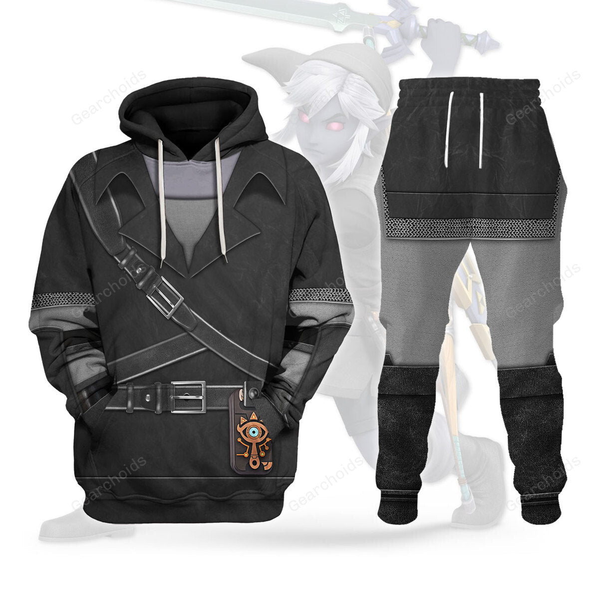 Dark Link Attire - Costume Cosplay Hoodie Sweatshirt Sweatpants ZDHS03